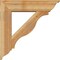 Ekena Millwork Funston Traditional Rough Sawn Bracket w/ Offset Brace, Western Red Cedar, 8"W x 32"D x 32"H BKT0806X32X32FST01RWR - alternate 4